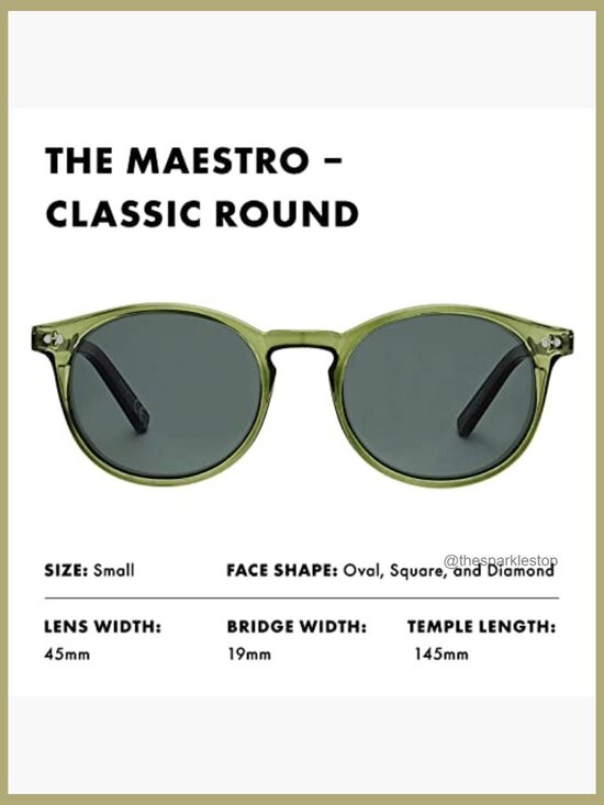 Polarized Round Sunglasses with UV Protection, Tritan Plastic Frame
